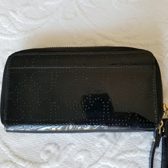 Kate Spade Black Patent Leather Wristlet - Picture 3 of 7
